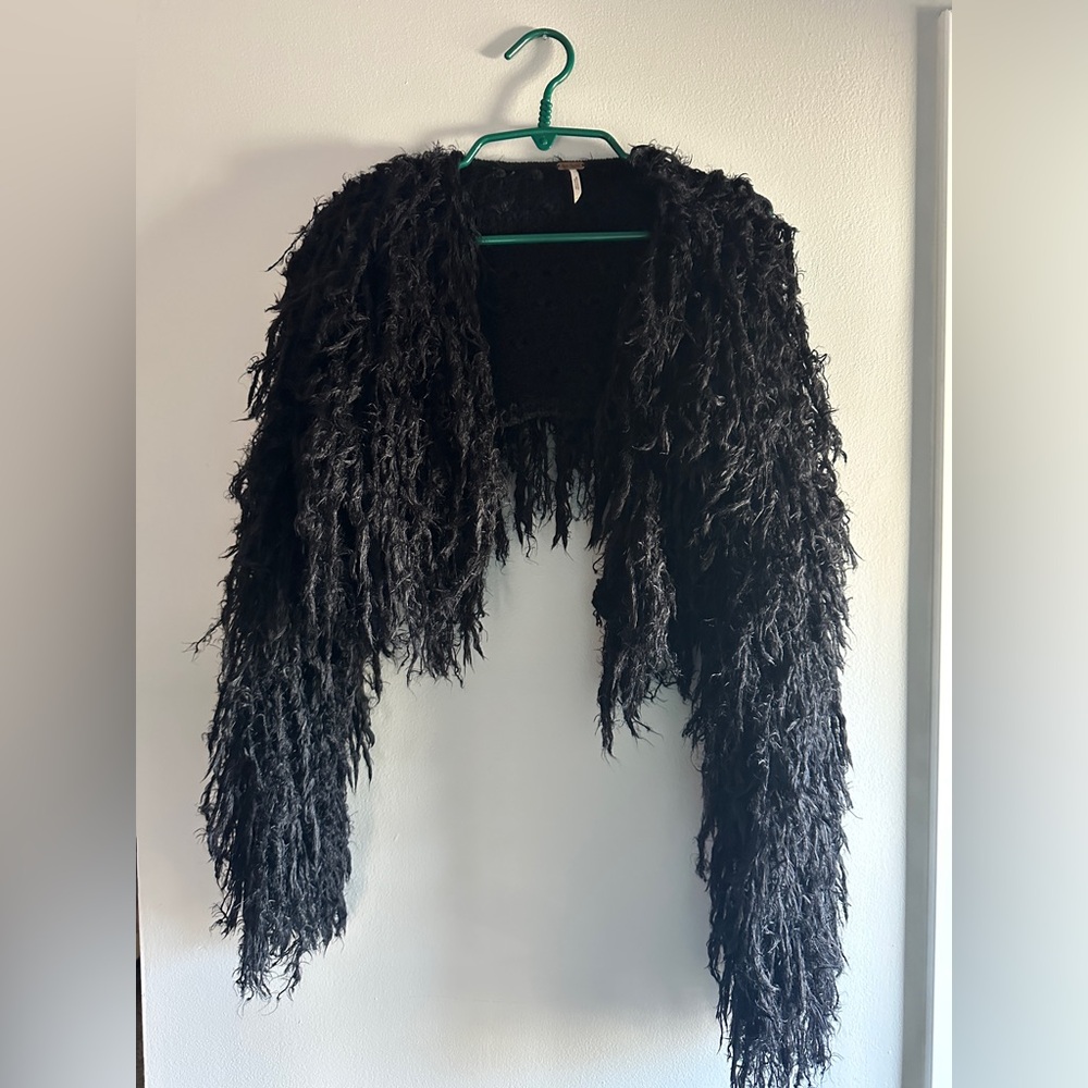 Free People Cropped Fuzzy Women's Sweater